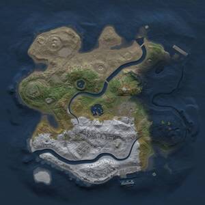 Thumbnail Rust Map: Procedural Map, Size: 2500, Seed: 28711547, 8 Monuments