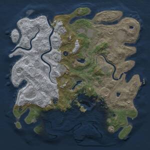 Thumbnail Rust Map: Procedural Map, Size: 4500, Seed: 543414831, 16 Monuments