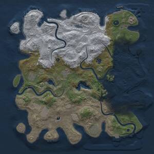 Thumbnail Rust Map: Procedural Map, Size: 4250, Seed: 1185220850, 15 Monuments