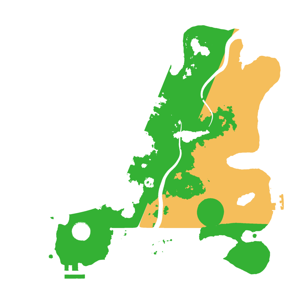 Biome Rust Map: Procedural Map, Size: 3000, Seed: 553012239