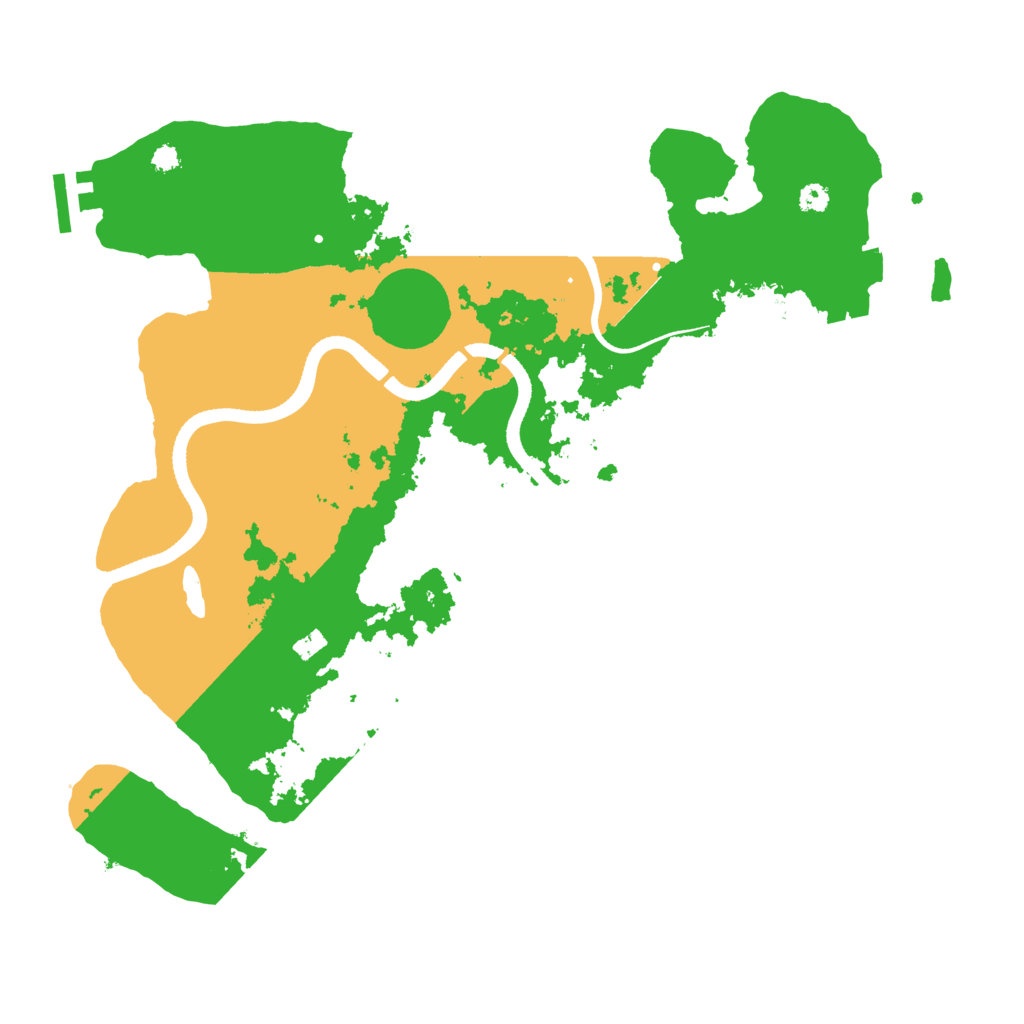 Biome Rust Map: Procedural Map, Size: 3500, Seed: 620812213