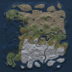 Thumbnail Rust Map: Procedural Map, Size: 4500, Seed: 272586626, 15 Monuments