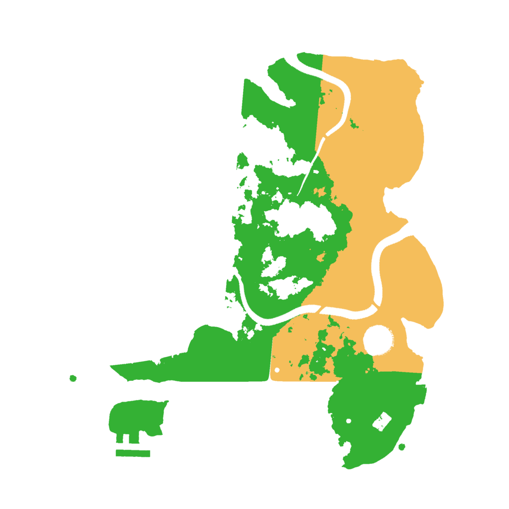 Biome Rust Map: Procedural Map, Size: 3000, Seed: 100624237