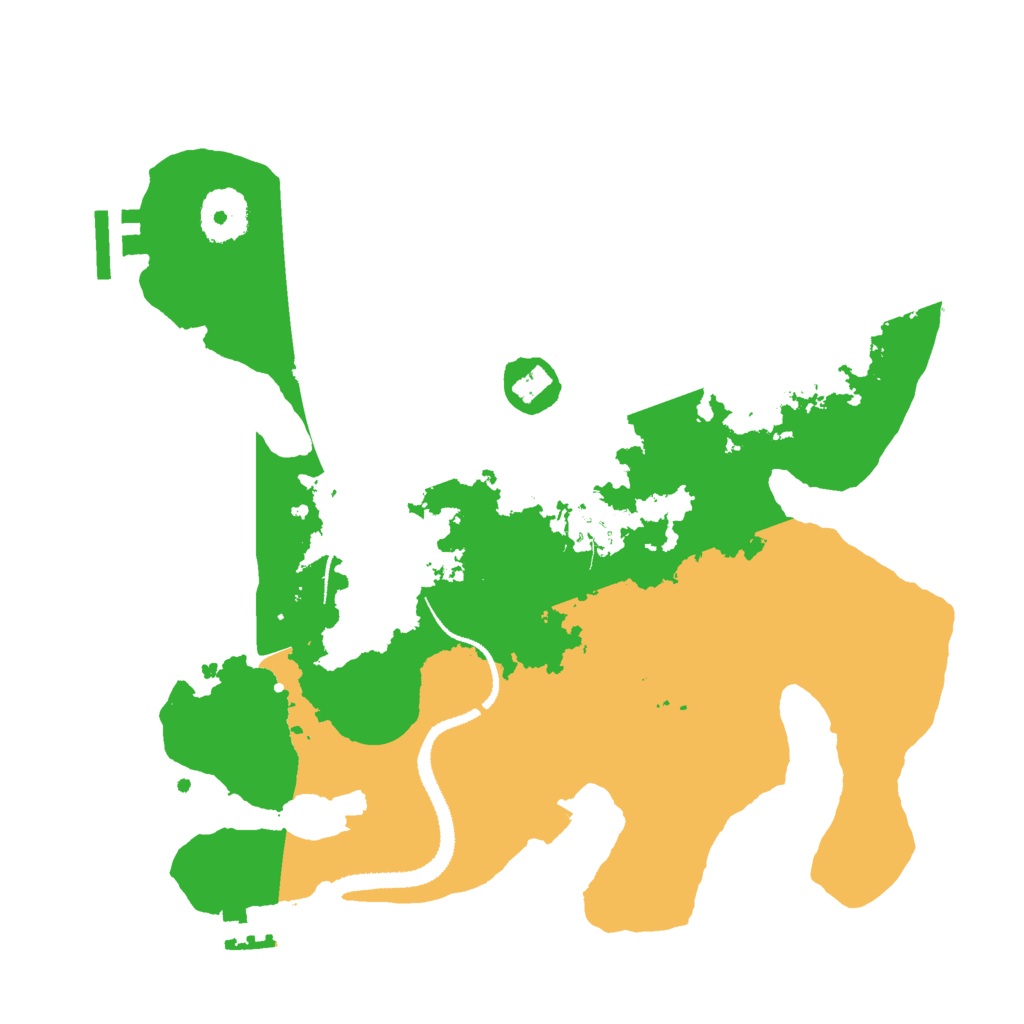 Biome Rust Map: Procedural Map, Size: 3000, Seed: 571345021