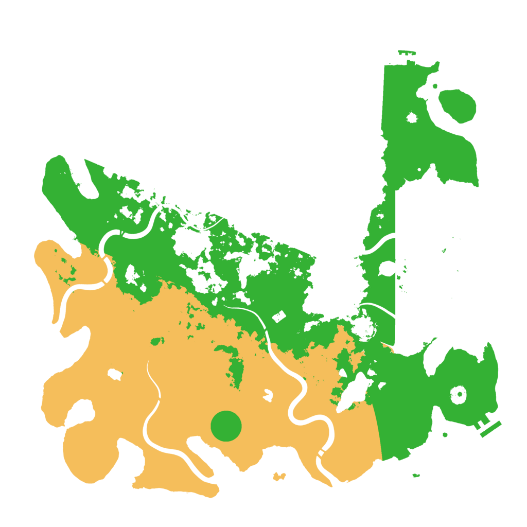 Biome Rust Map: Procedural Map, Size: 4500, Seed: 322108273