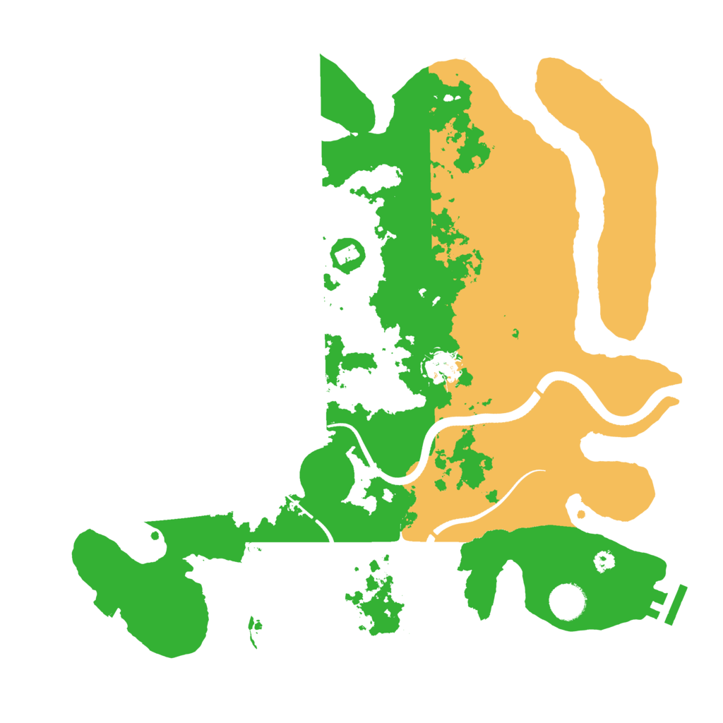 Biome Rust Map: Procedural Map, Size: 3500, Seed: 1574839201
