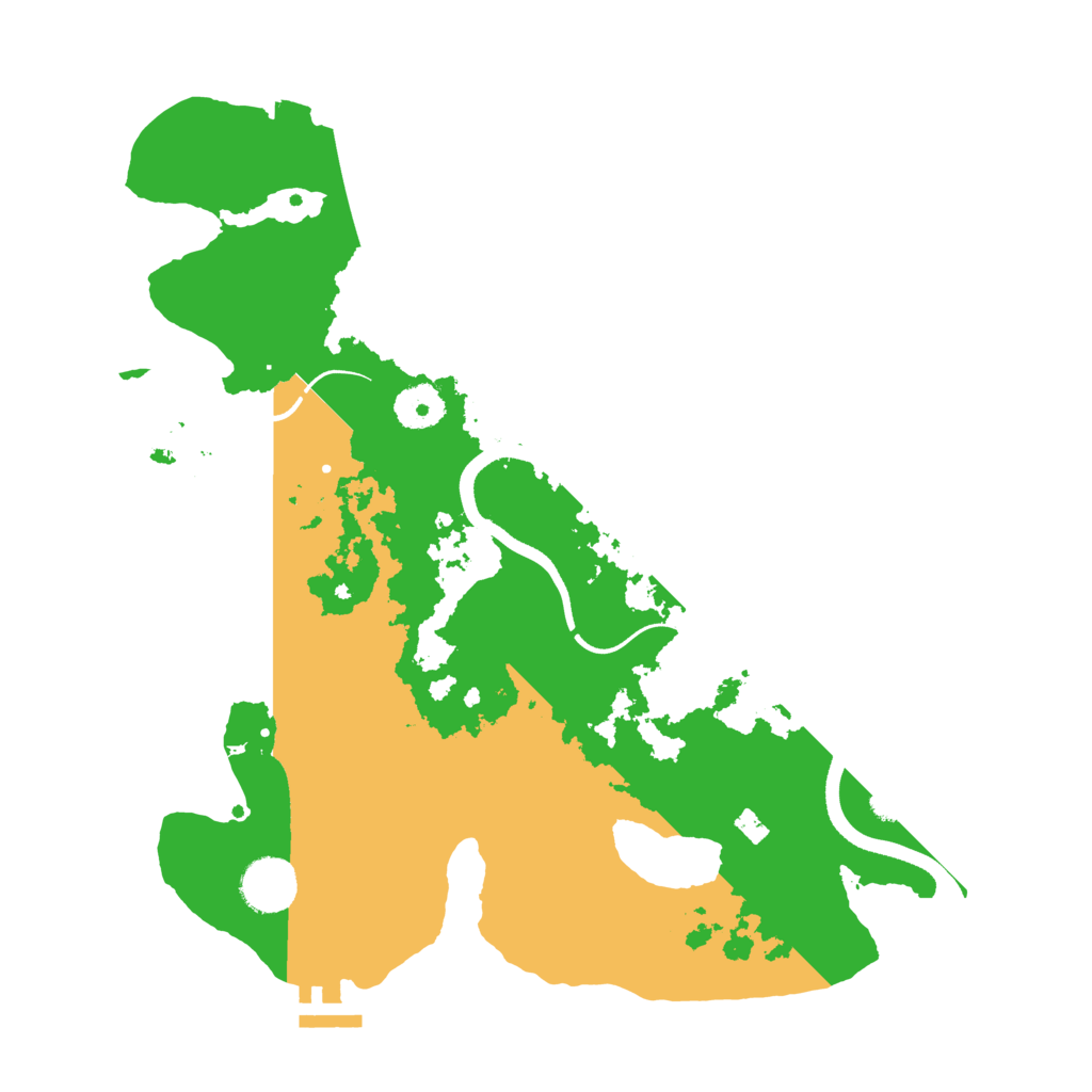 Biome Rust Map: Procedural Map, Size: 3500, Seed: 216304624