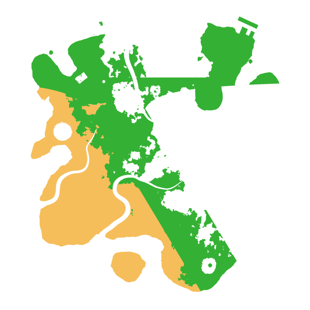 Biome Rust Map: Procedural Map, Size: 3000, Seed: 24066