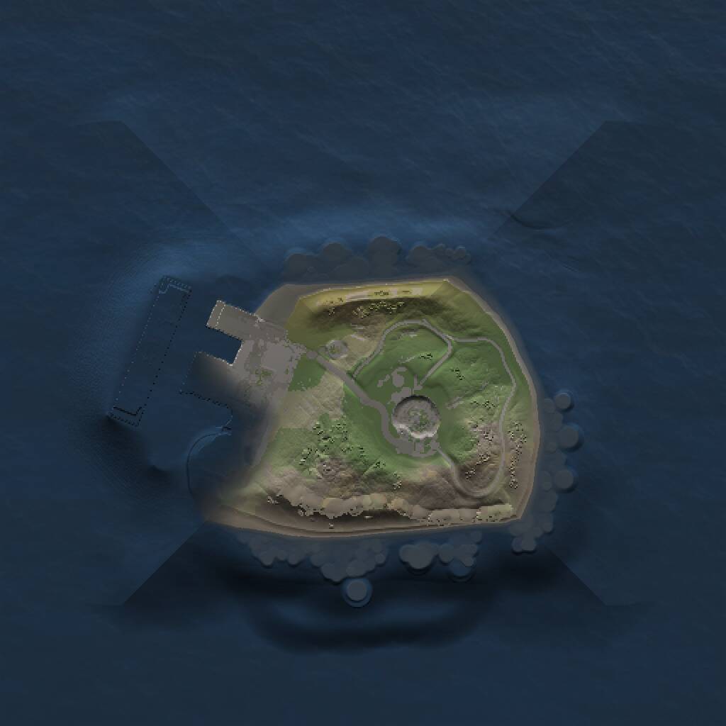 Rust Map: Procedural Map, Size: 1000, Seed: 473134007, 3 Monuments
