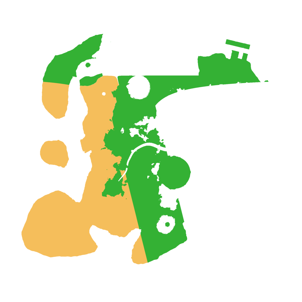 Biome Rust Map: Procedural Map, Size: 2500, Seed: 56190274