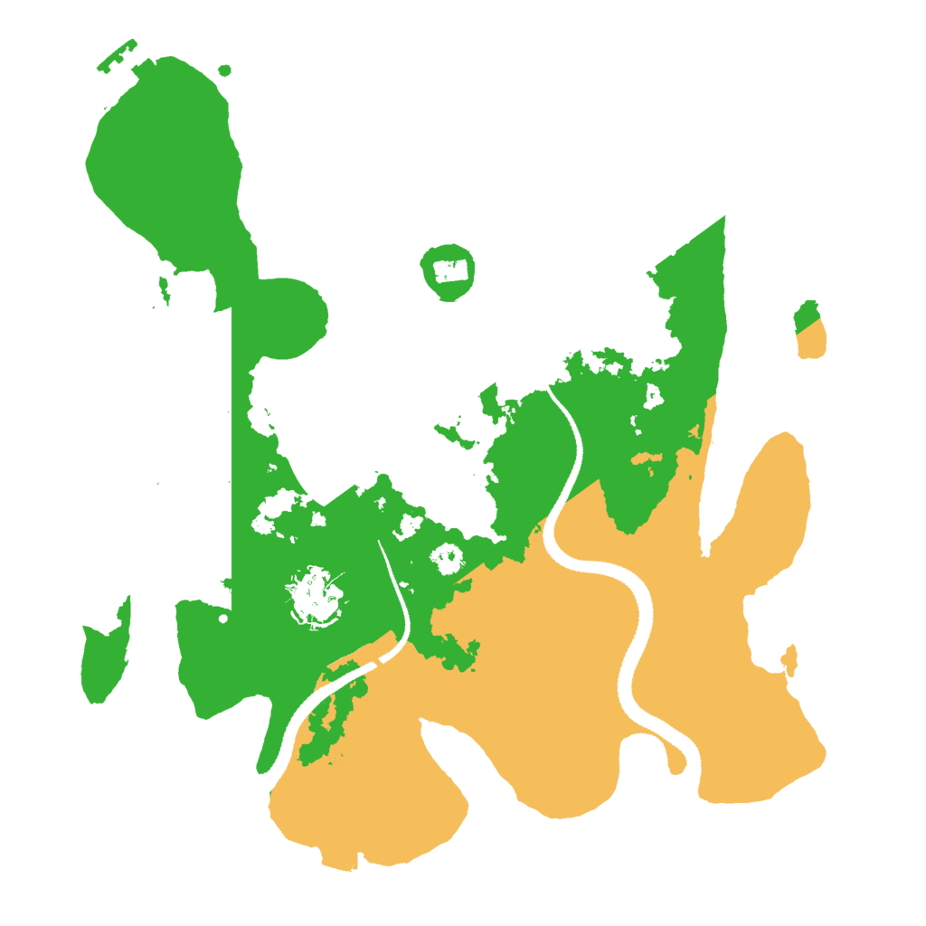 Biome Rust Map: Procedural Map, Size: 3000, Seed: 23595