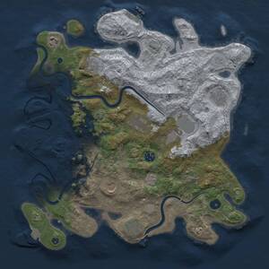 Thumbnail Rust Map: Procedural Map, Size: 3850, Seed: 1492983683, 16 Monuments
