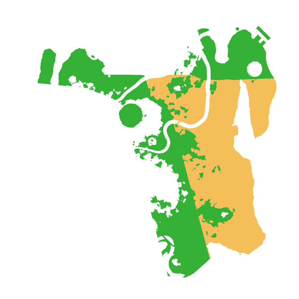 Biome Rust Map: Procedural Map, Size: 3500, Seed: 348025289