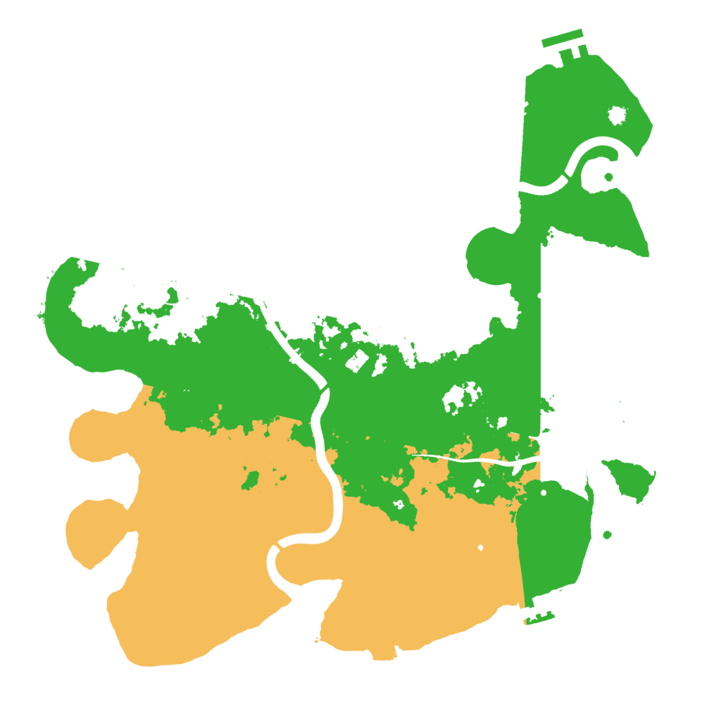 Biome Rust Map: Procedural Map, Size: 3500, Seed: 1259759103