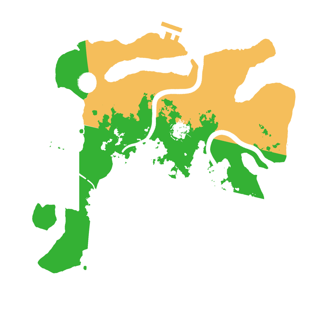 Biome Rust Map: Procedural Map, Size: 3000, Seed: 59216