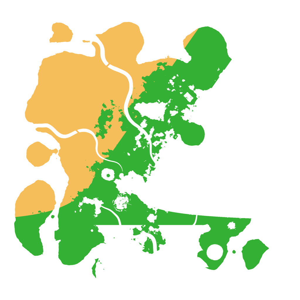 Biome Rust Map: Procedural Map, Size: 3500, Seed: 1578081825