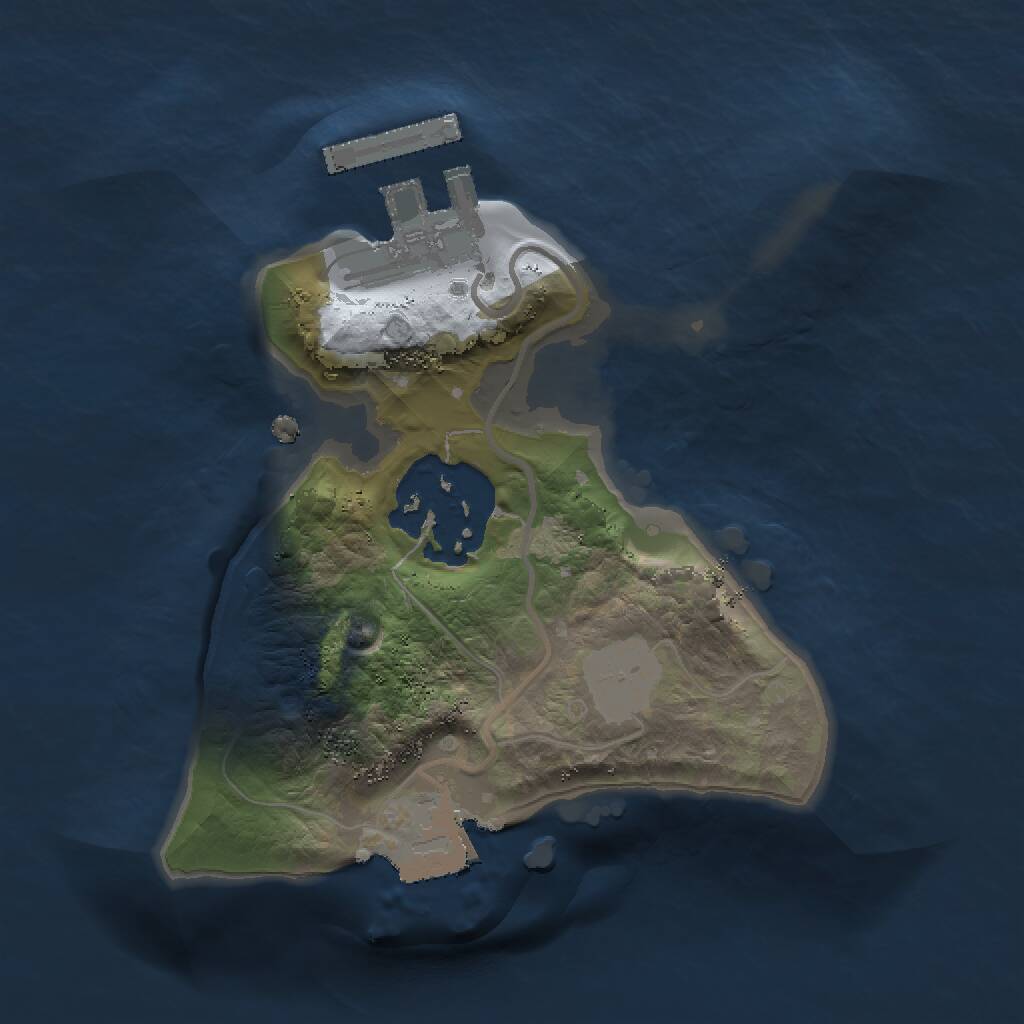 Rust Map: Procedural Map, Size: 1500, Seed: 1900279240, 3 Monuments