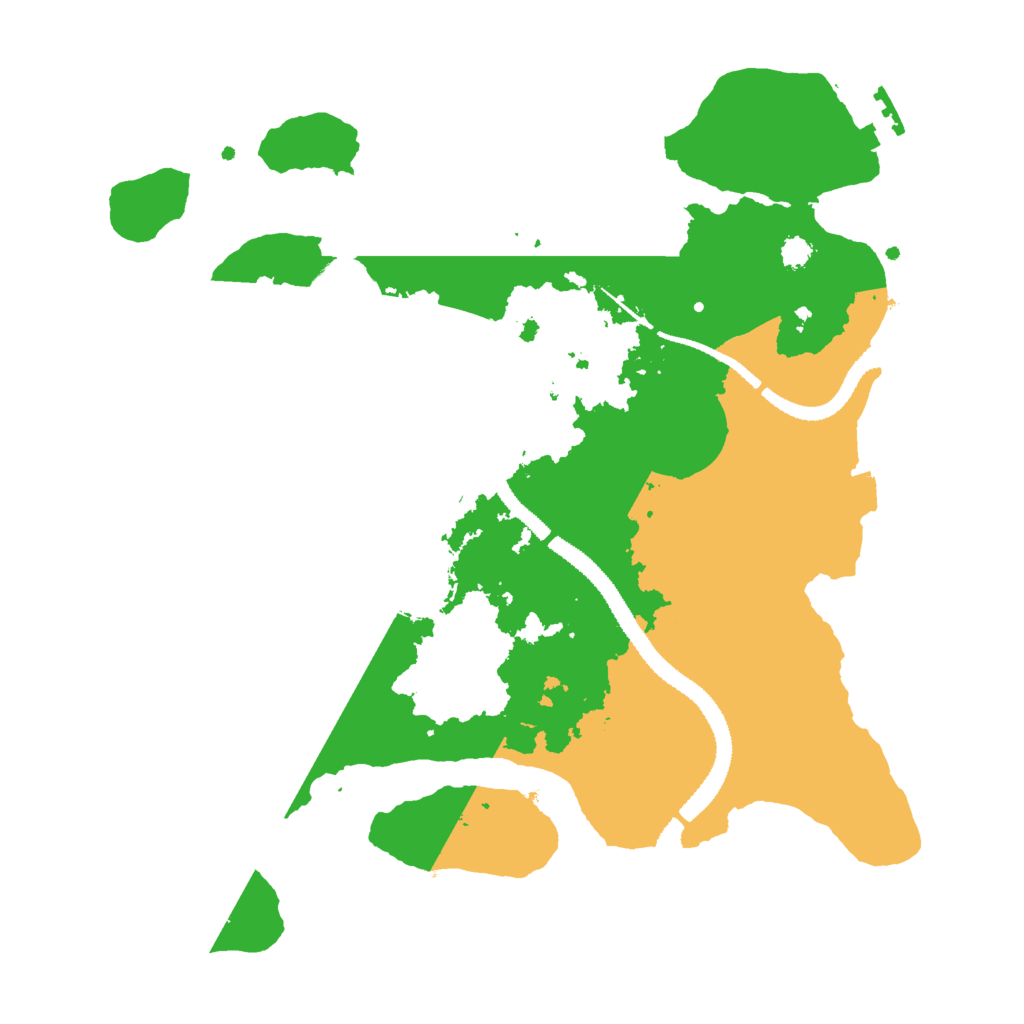 Biome Rust Map: Procedural Map, Size: 3000, Seed: 68422