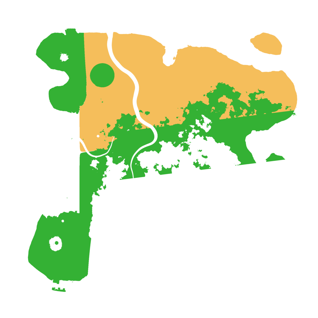 Biome Rust Map: Procedural Map, Size: 3500, Seed: 451159702