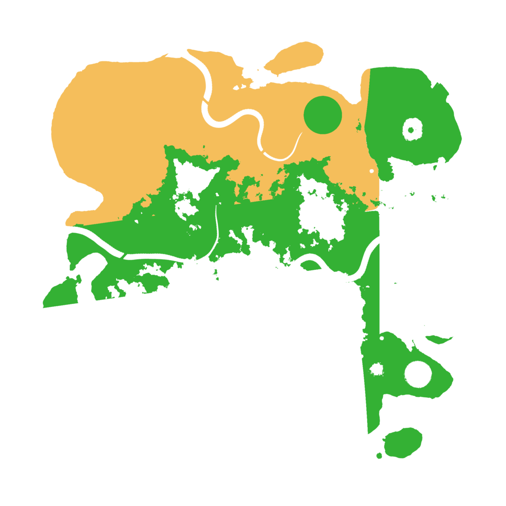 Biome Rust Map: Procedural Map, Size: 3500, Seed: 87777