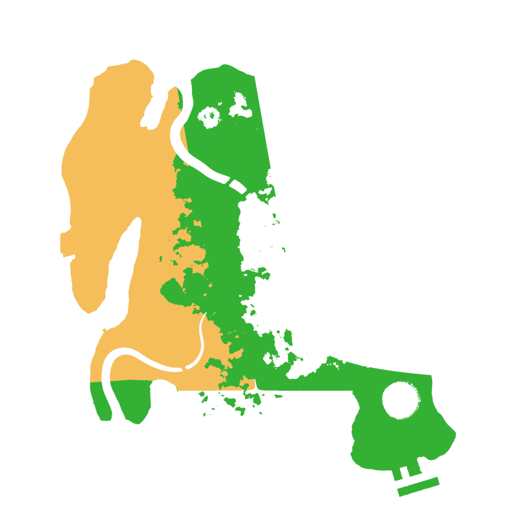 Biome Rust Map: Procedural Map, Size: 2500, Seed: 1580369940