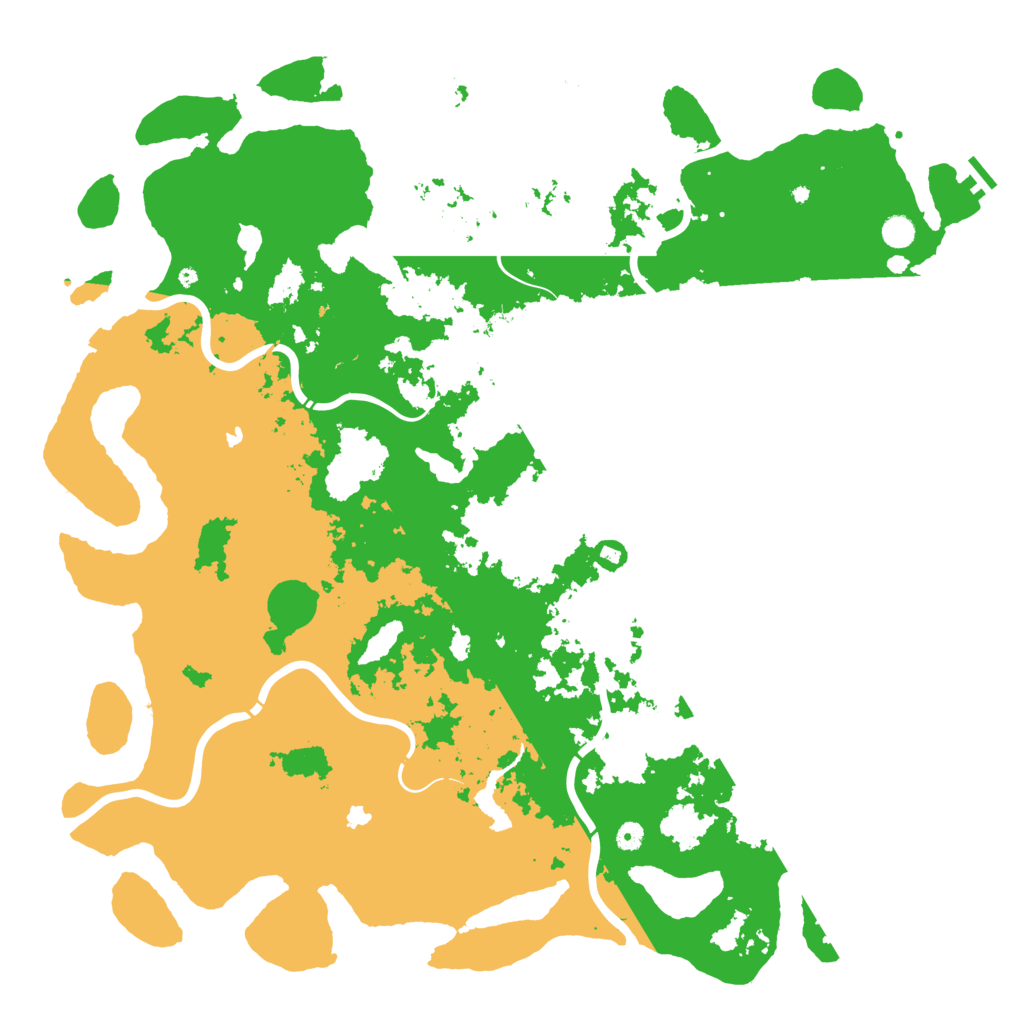 Biome Rust Map: Procedural Map, Size: 5500, Seed: 88022255