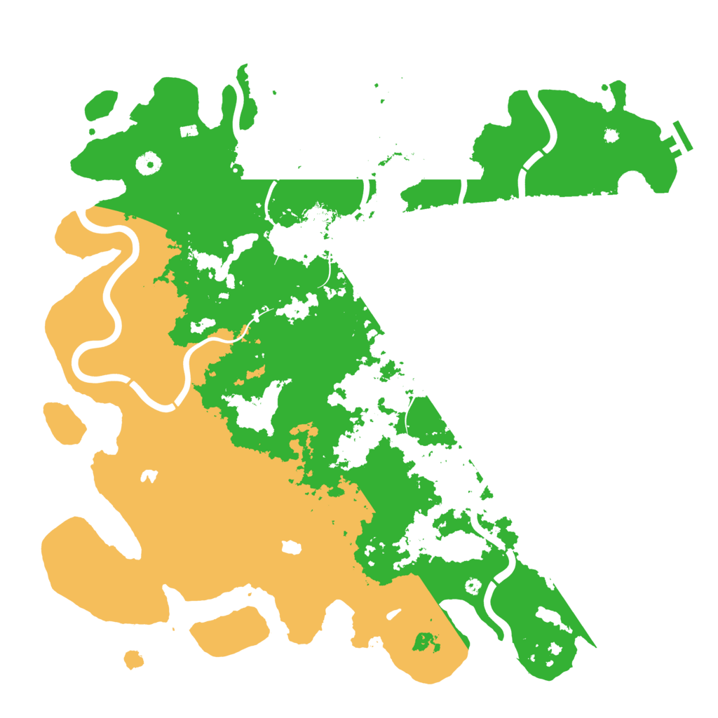 Biome Rust Map: Procedural Map, Size: 4500, Seed: 350773314