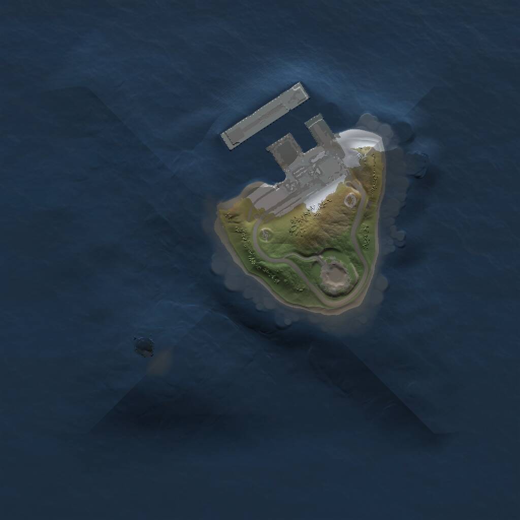 Rust Map: Procedural Map, Size: 1100, Seed: 251641568, 2 Monuments