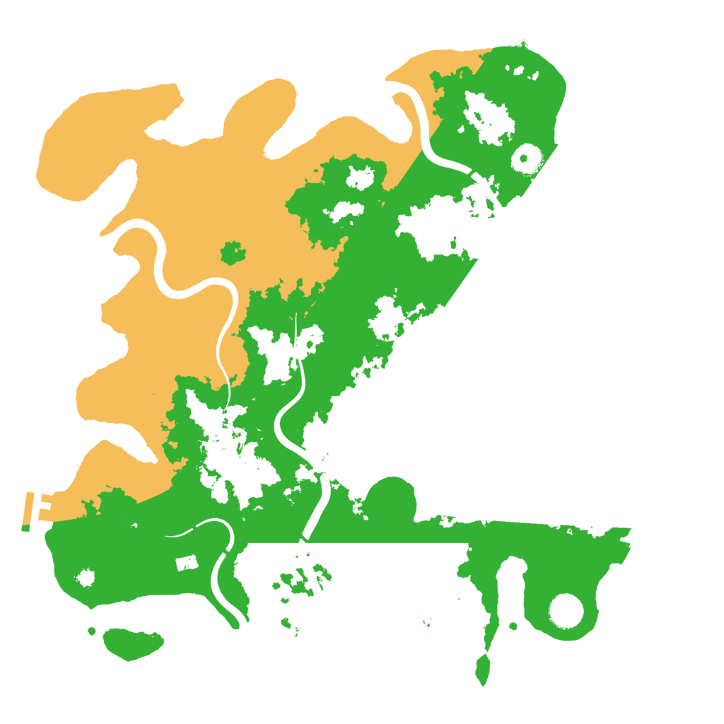 Biome Rust Map: Procedural Map, Size: 3700, Seed: 1980256349