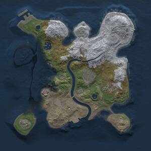 Thumbnail Rust Map: Procedural Map, Size: 2800, Seed: 603045840, 9 Monuments