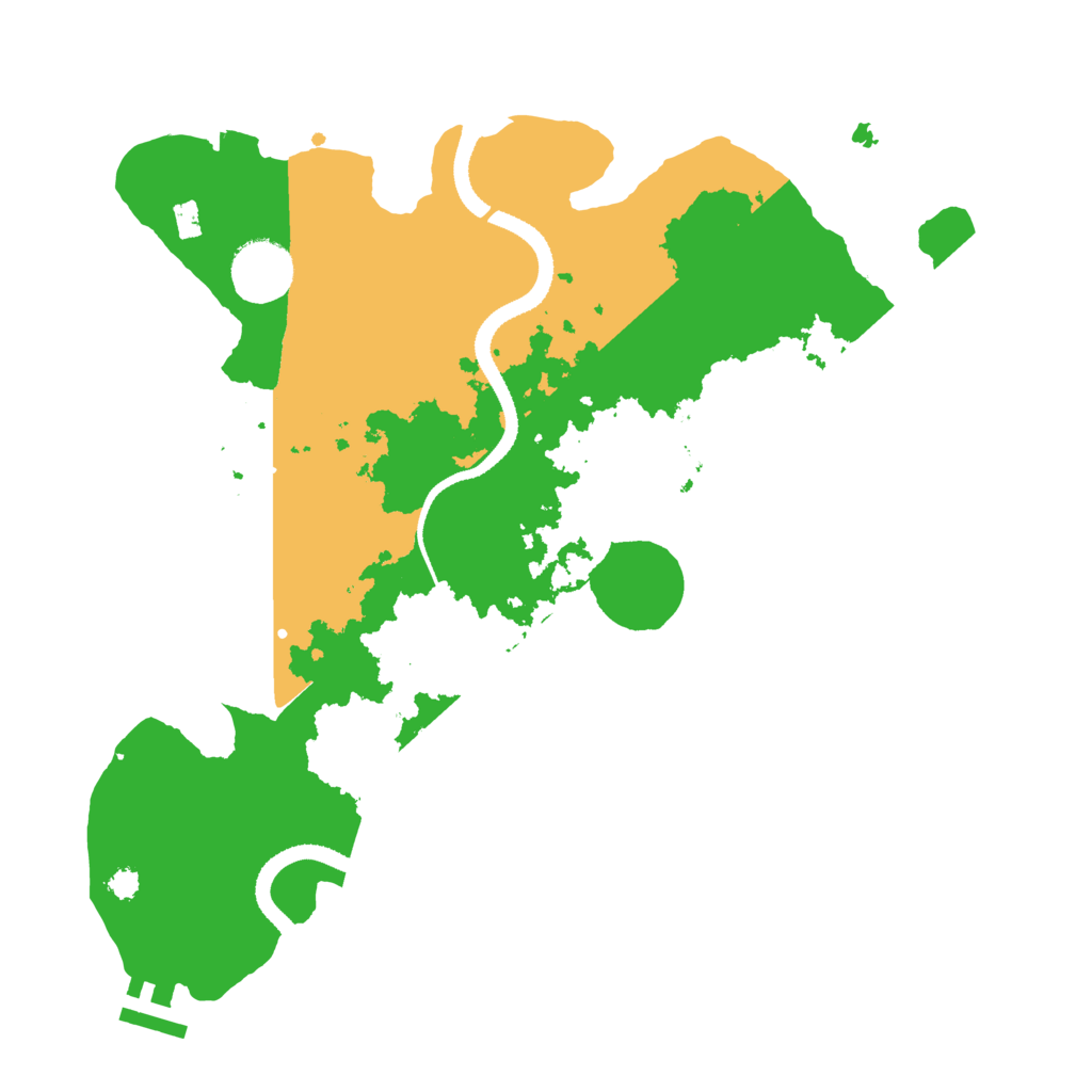 Biome Rust Map: Procedural Map, Size: 3250, Seed: 575305006