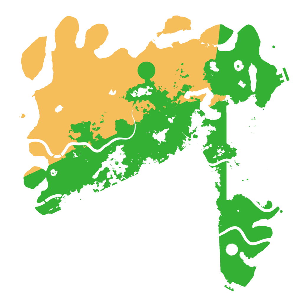 Biome Rust Map: Procedural Map, Size: 4500, Seed: 1313353438