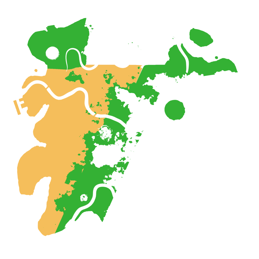 Biome Rust Map: Procedural Map, Size: 3500, Seed: 648262
