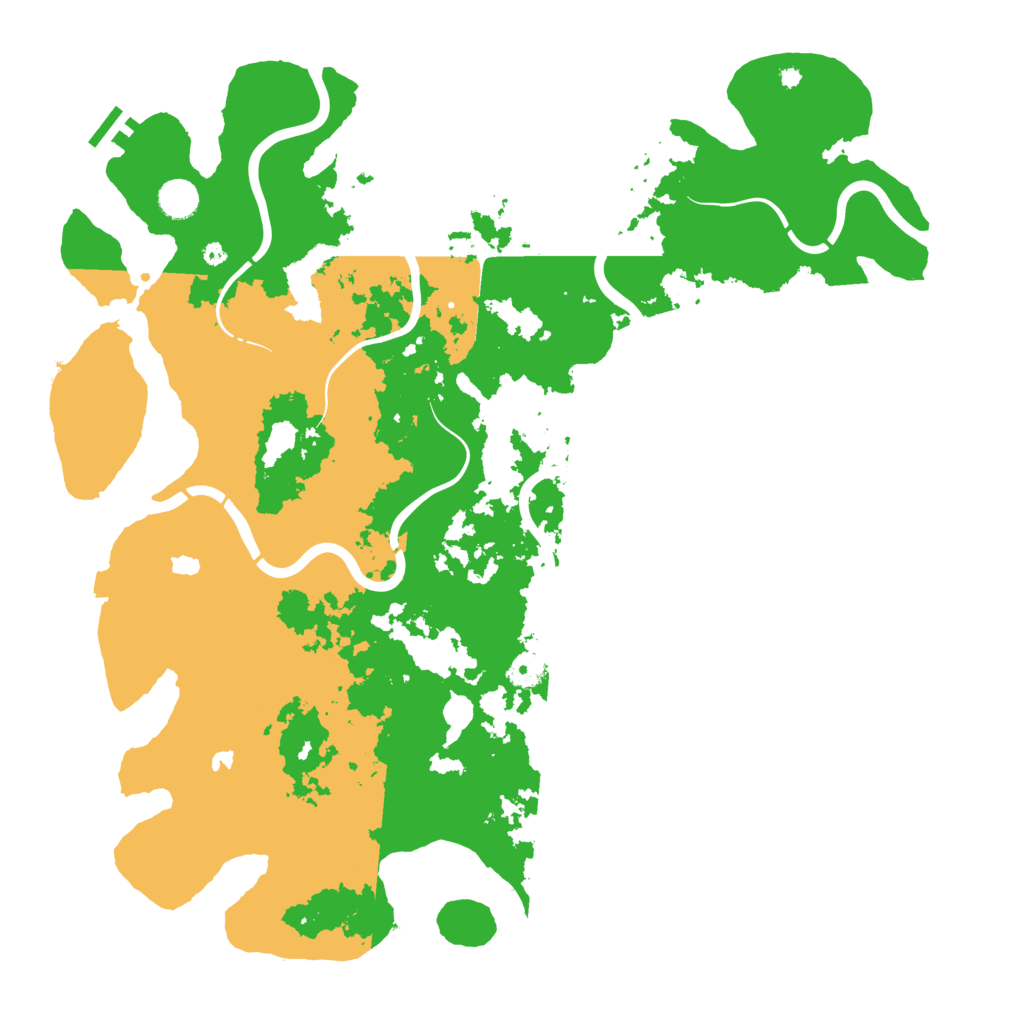 Biome Rust Map: Procedural Map, Size: 4500, Seed: 606060