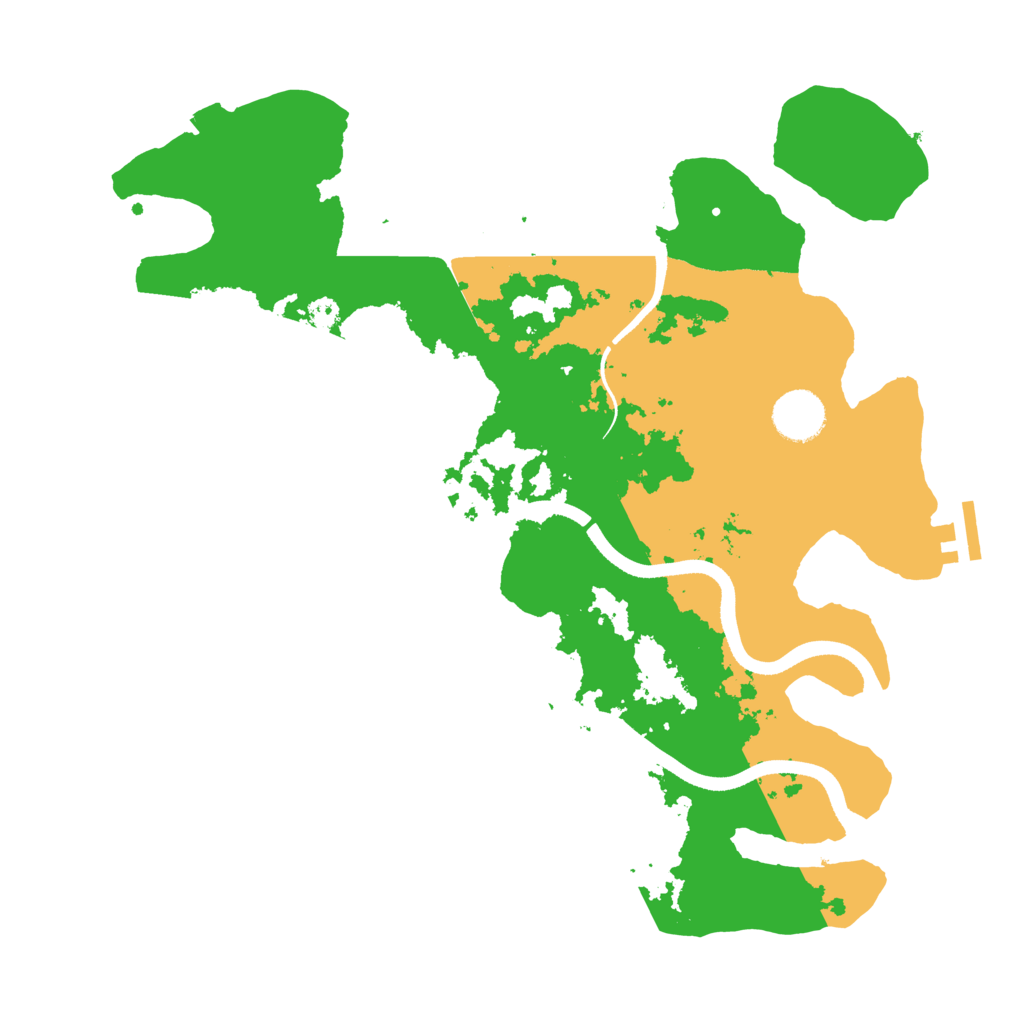 Biome Rust Map: Procedural Map, Size: 3500, Seed: 9000