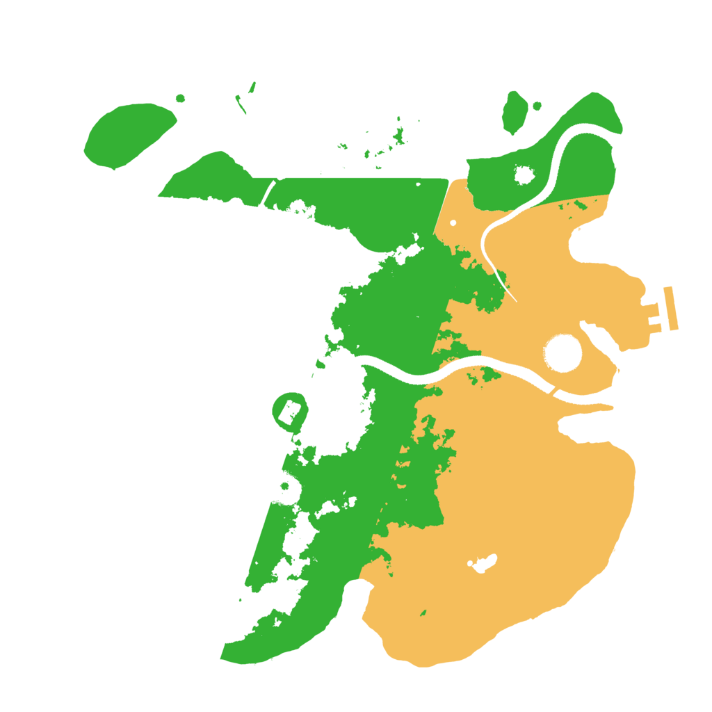 Biome Rust Map: Procedural Map, Size: 3300, Seed: 917904099
