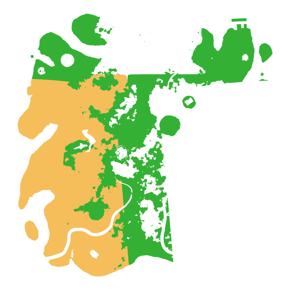 Biome Rust Map: Procedural Map, Size: 4000, Seed: 69100
