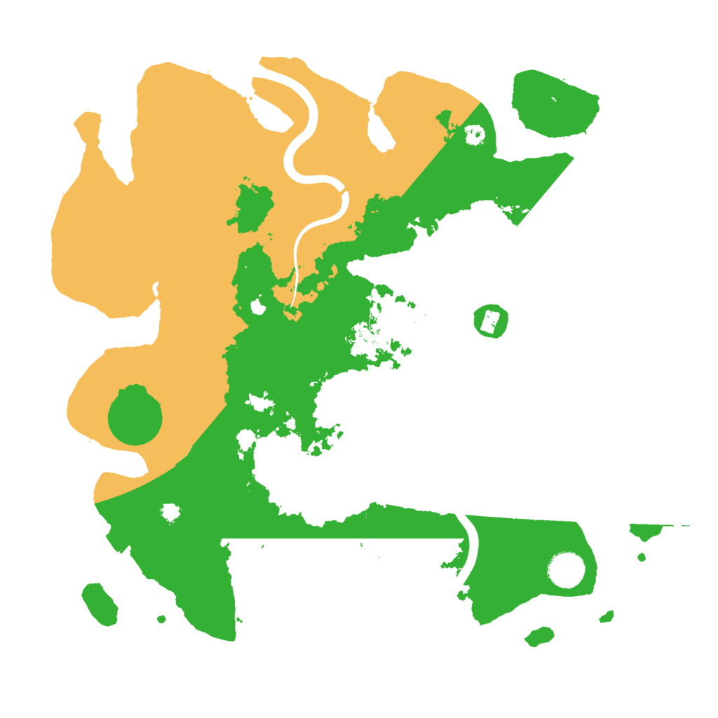 Biome Rust Map: Procedural Map, Size: 3500, Seed: 648264