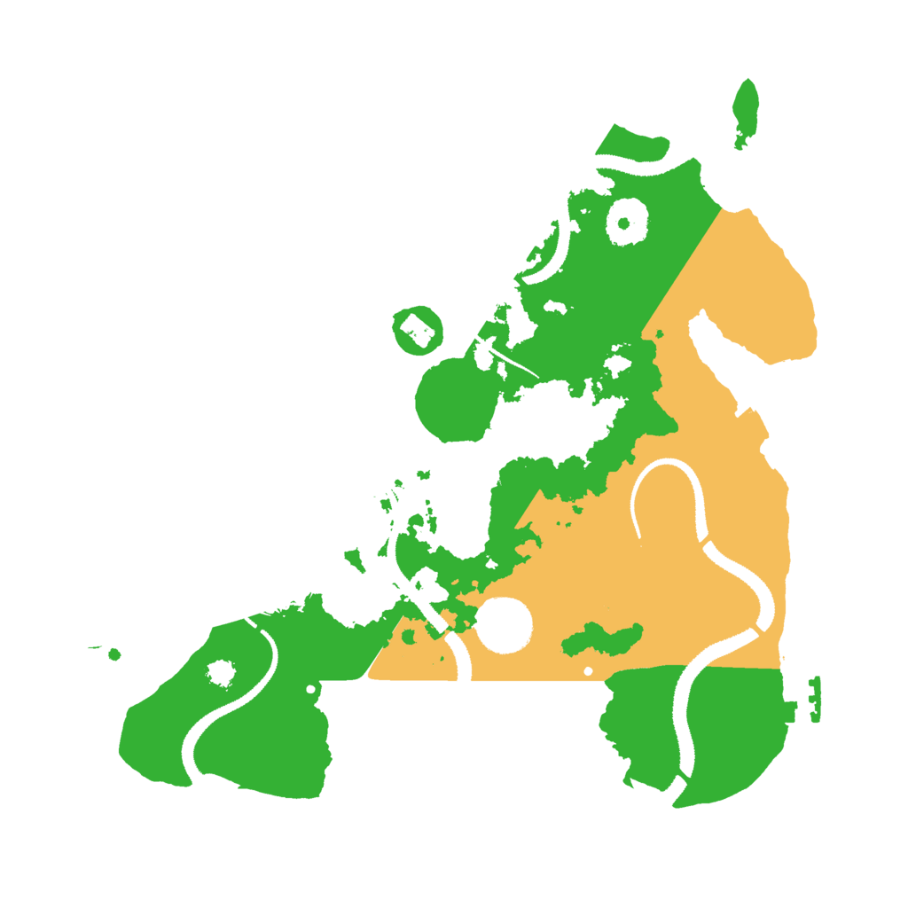 Biome Rust Map: Procedural Map, Size: 3000, Seed: 55221099