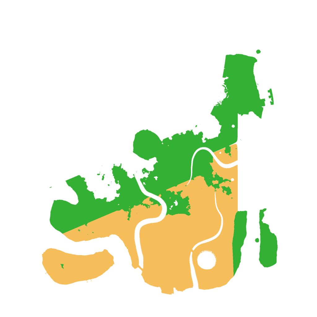 Biome Rust Map: Procedural Map, Size: 3000, Seed: 66112233