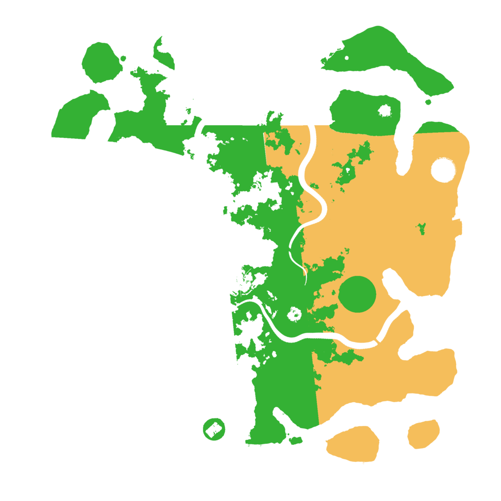 Biome Rust Map: Procedural Map, Size: 3600, Seed: 17777