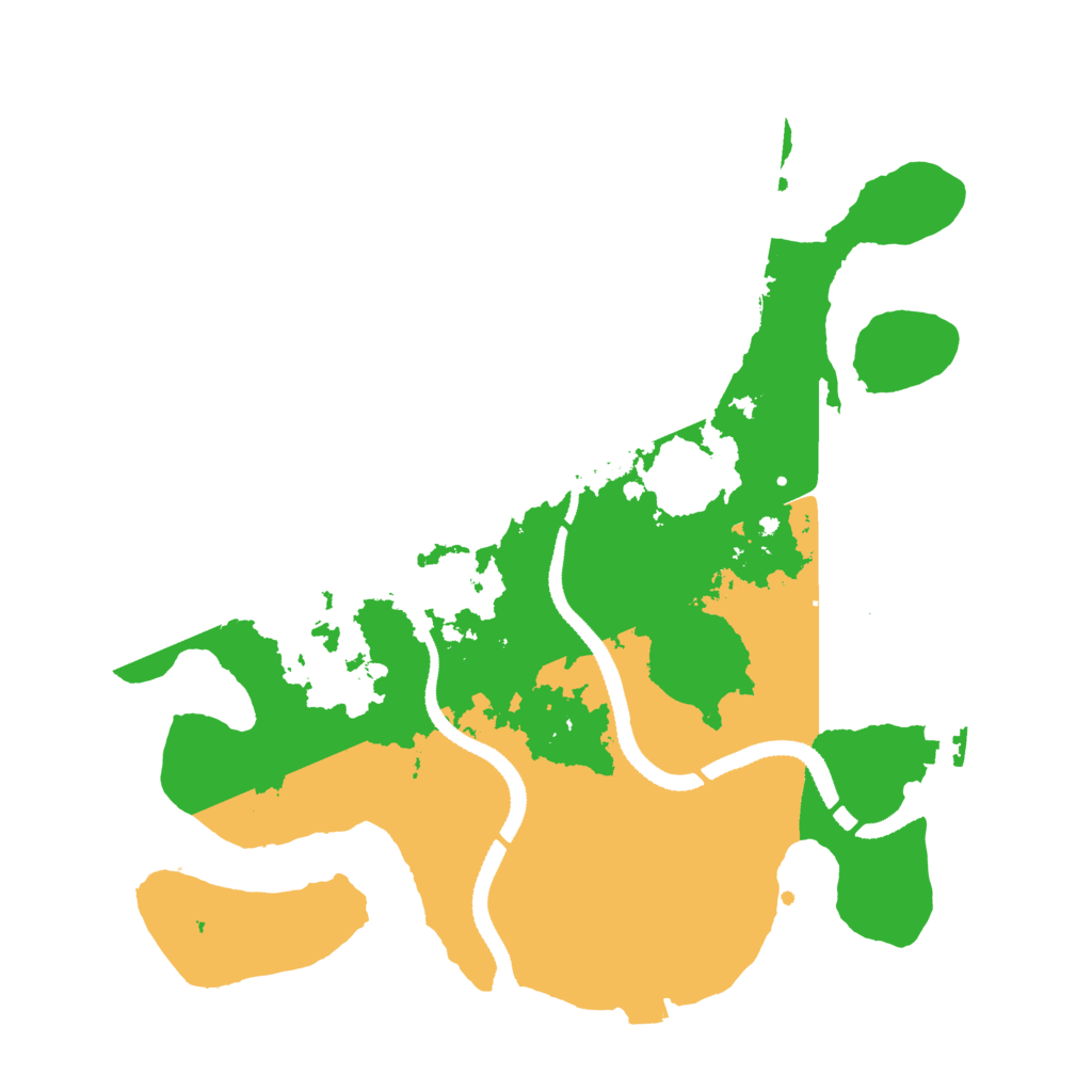 Biome Rust Map: Procedural Map, Size: 3200, Seed: 66112233