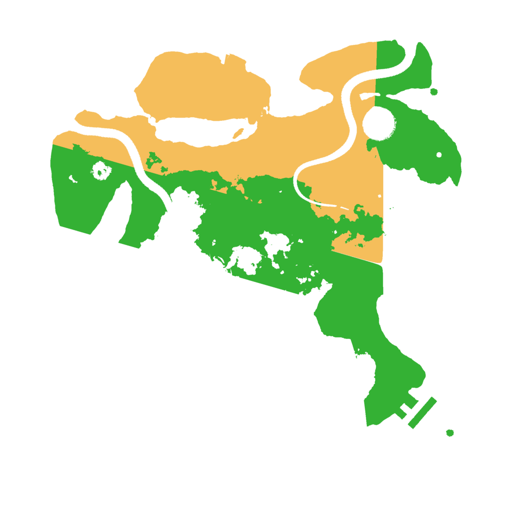 Biome Rust Map: Procedural Map, Size: 2800, Seed: 1674207758