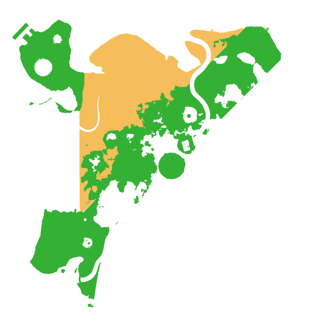 Biome Rust Map: Procedural Map, Size: 3200, Seed: 77120344