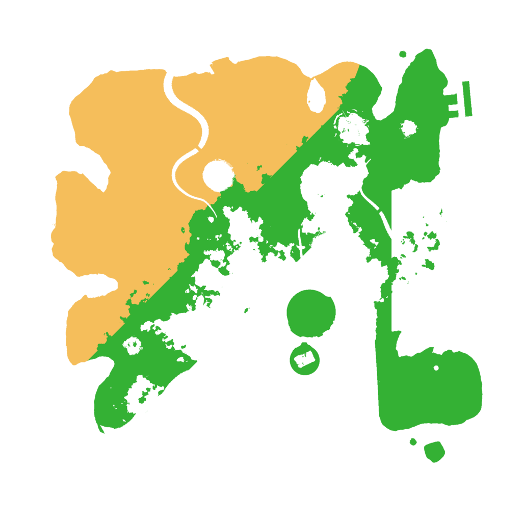 Biome Rust Map: Procedural Map, Size: 3000, Seed: 97125