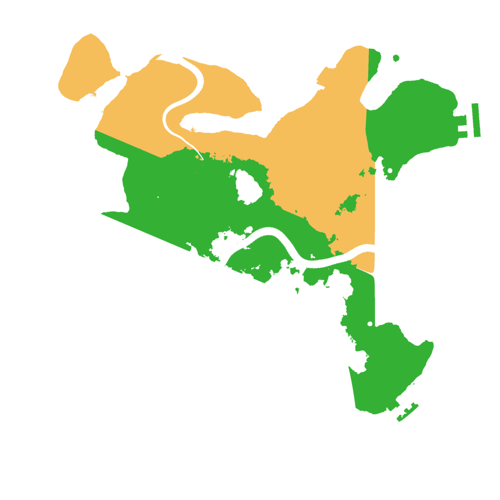 Biome Rust Map: Procedural Map, Size: 3000, Seed: 61613