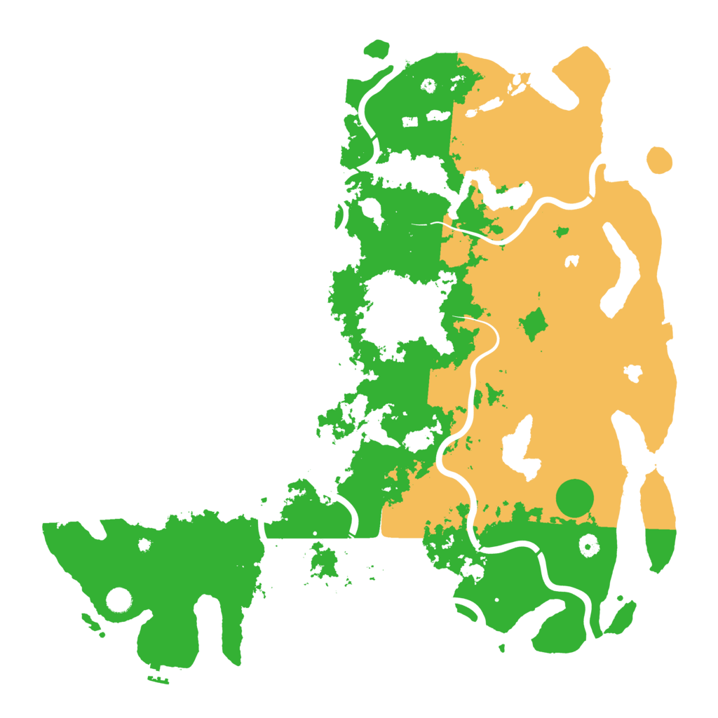 Biome Rust Map: Procedural Map, Size: 5000, Seed: 874359831
