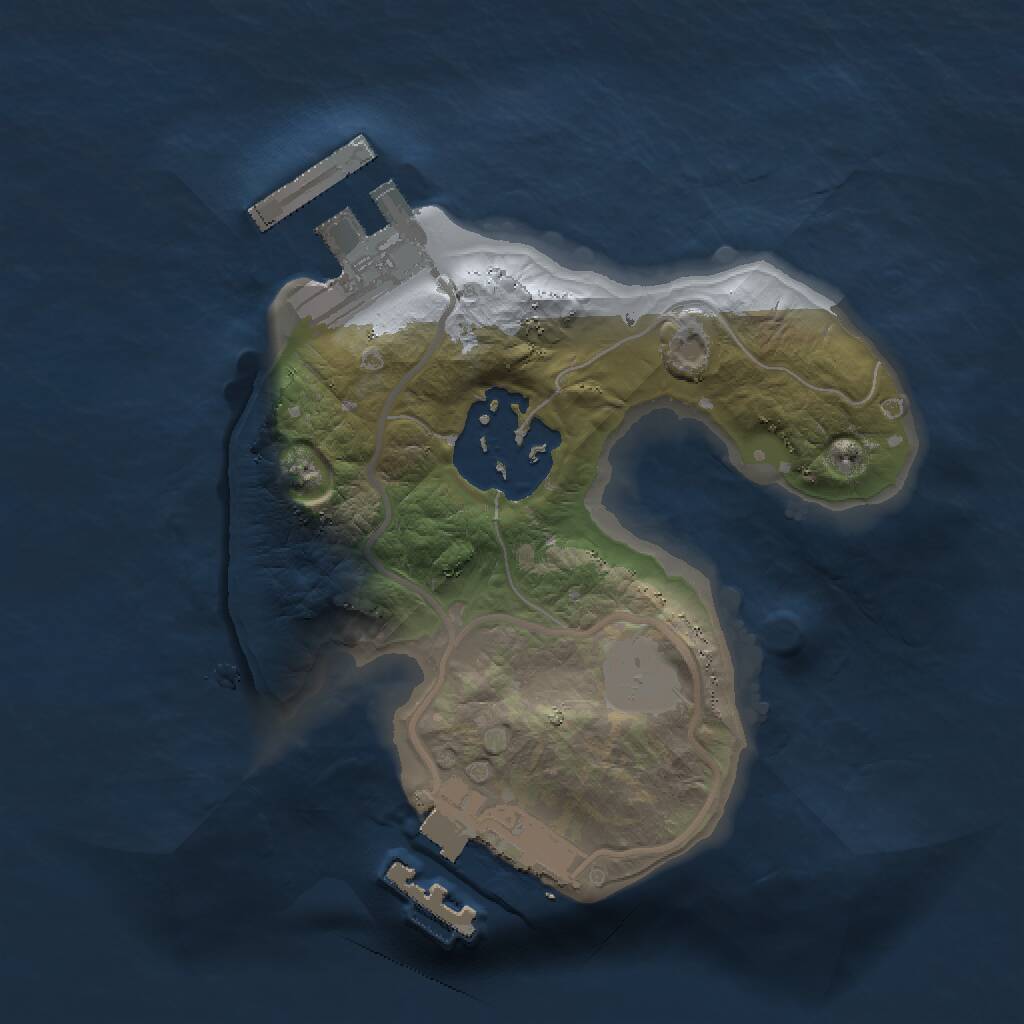 Rust Map: Procedural Map, Size: 1500, Seed: 231564562, 4 Monuments