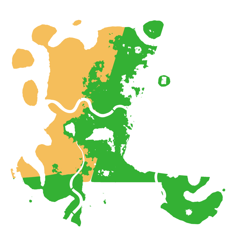 Biome Rust Map: Procedural Map, Size: 3500, Seed: 6293