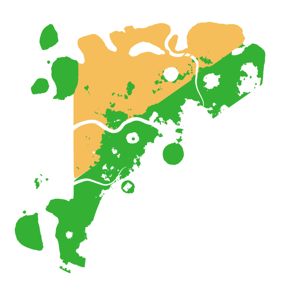 Biome Rust Map: Procedural Map, Size: 3700, Seed: 1539318209